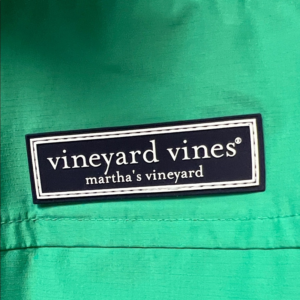 Vineyard Vines Kids Raincoat in Teal - Picture 2 of 5